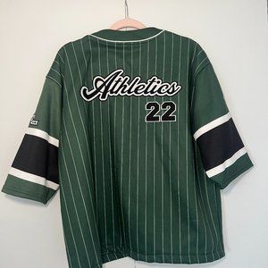 Boohoo man jersey baseball green shirt